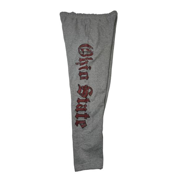Vintage 90s Ohio State Olde English Jogger Sweatpants Gray Adult Medium - Picture 1 of 6